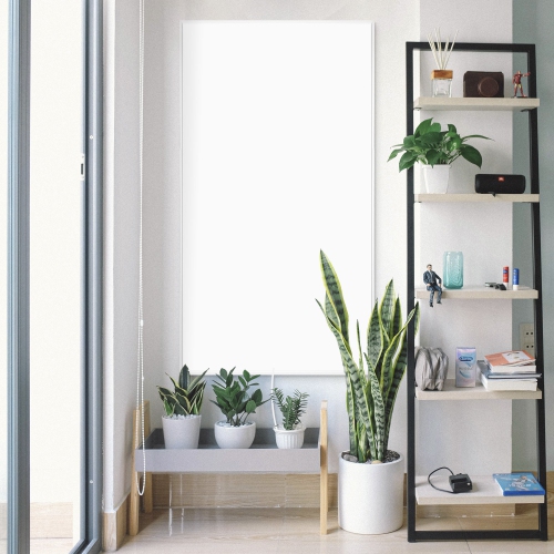 WarmlyYours Ember Flex Radiant Panel Heater, White, Plug-In or Hardwired, 700W, 47” x 24”