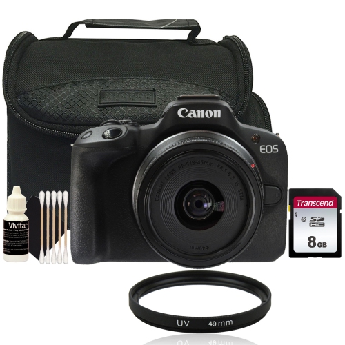 CANON  Eos R50 Mirrorless Camera With 18-45MM Lens Basic Starter Bundle