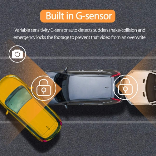 LDAS Dash Cam for Cars Front and Rear and SD Card Included 2.5K Full HD in Car Camera Dual Lens Dashcam for Cars 170 Wide Angle with Loop Recording