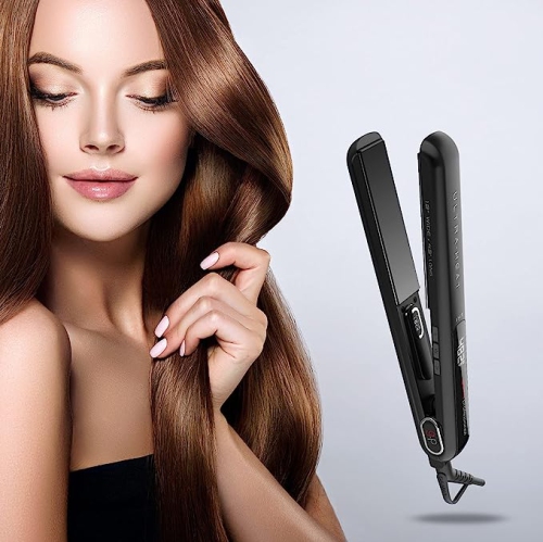 Gama G-EVO Silk Chrome Titanium Flat Iron 1"