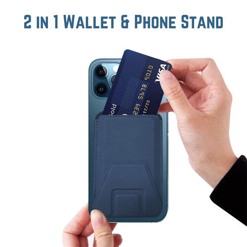 MagSafe Wallet with Stand Phone Card Holder Leather Cover Case Magnetic for iPhone 14 13 12 Pro Max Magsafe Back with Kickstand