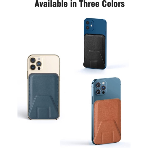 MagSafe Wallet with Stand Phone Card Holder Leather Cover Case Magnetic for iPhone 14 13 12 Pro Max Magsafe Back with Kickstand