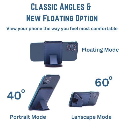 Étui-portefeuille MagSafe avec support pour carte de téléphone étui en cuir magnétique pour iPhone 14 13 12 Pro Max dos avec béquille