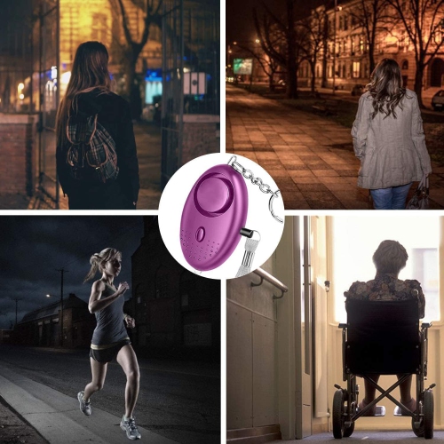 Emergency Personal Alarm, 3 Pack 140DB Personal Siren Keychain with LED Lights, Men, Women, Children, Elderly Emergency Security Alarm