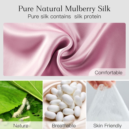 Silk Eye Mask for Women for Men,Sleep Eye Masks,Eye Mask for Sleeping Silk,Blackout Eye Covers Adjustable,Skin Friendly Large Size, Soft