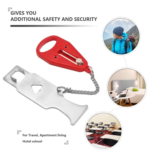 Portable Door Lock for Home and Travel Safety, Travel Lock, Airbnb Lock, Childproof Security Lock, Suitable for Home, Hotel, School, Apartment etc.