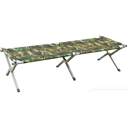 GRIZZLY OUTDOORS 35936 - Steel Frame CAMO Camp COT with CAMO Carry Bag 330LB Capacity Steel Frame
