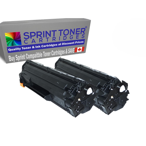 HP Compatible CE285A, HP85A, Black Toner Cartridge - 2 Pack