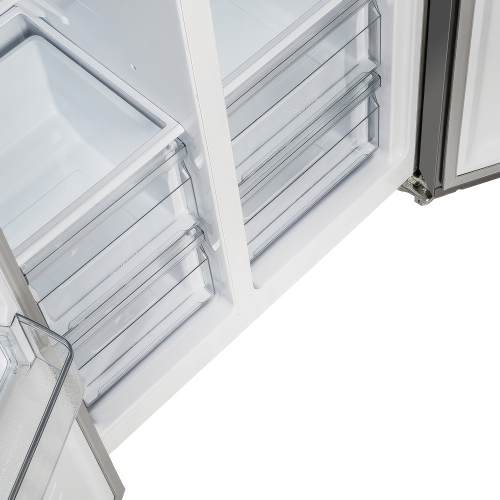 Forno Salerno 33-inch Side-by-Side 15.6 Cu.Ft. Stainless Steel Refrigerator