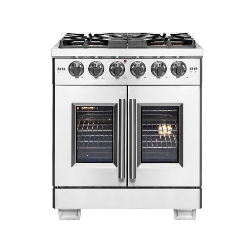 FORNO  Capriasca 30-Inch Freestanding French Door Gas Range We just bought the 30” Capriasca French door range to replace our KitchenAid range and couldn’t be happier with the switch