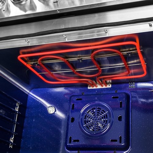 Forno Capriasca Titanium Professional 30-inch Freestanding Dual Fuel Electric 240V Oven Range