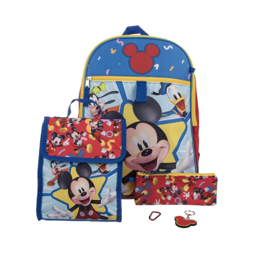 Mickey Mouse Characters 5 Piece Kids 16"Backpack Set