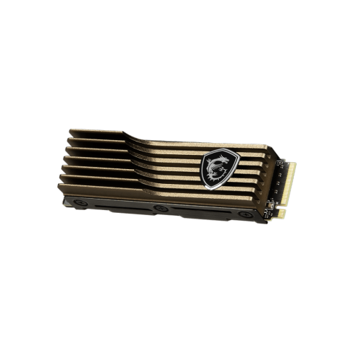 MSI 2TB PCIe Gen5x4, NVMe 2.0 Internal Gaming SSD with Heatsink, Read/Write up to 10,000MB/s 3D NAND up to 1400 TBW, 5 years Warranty, SPATIUM M570