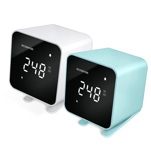 Ecosense EB100B EcoBlu, Home Radon Detector, Captures & Displays Results Every 10 Minutes, Short & Long-Term Continuous Monitoring, Easy to Use
