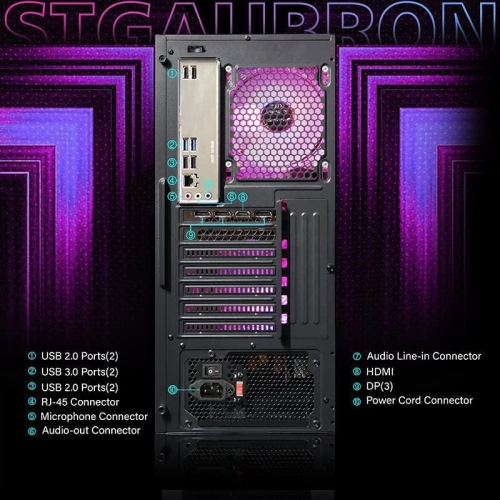 STGAubron Gaming Desktop PC,Intel Core I7 3.4 GHz up to 3.9 GHz