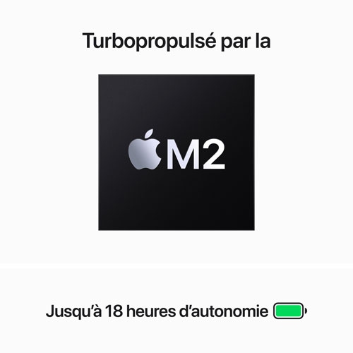 Apple MacBook Air 15" w/ Touch ID (2023) - Silver (Apple M2 Chip / 512GB SSD / 8GB RAM) - French by APPLE - Refurbished condition - Image 6