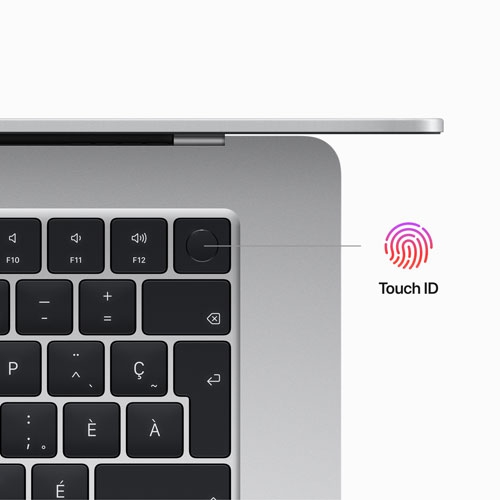 Apple MacBook Air 15" w/ Touch ID (2023) - Silver (Apple M2 Chip / 512GB SSD / 8GB RAM) - French by APPLE - Refurbished condition - Image 10