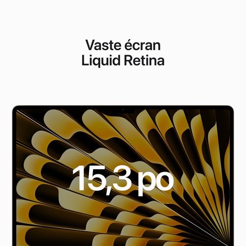 Remis à neuf - MacBook Air 15 po + Touch ID Apple (2023) - Comète (puce M2 d'Apple/SSD 256GB Go/RAM 8GB Go) - Français