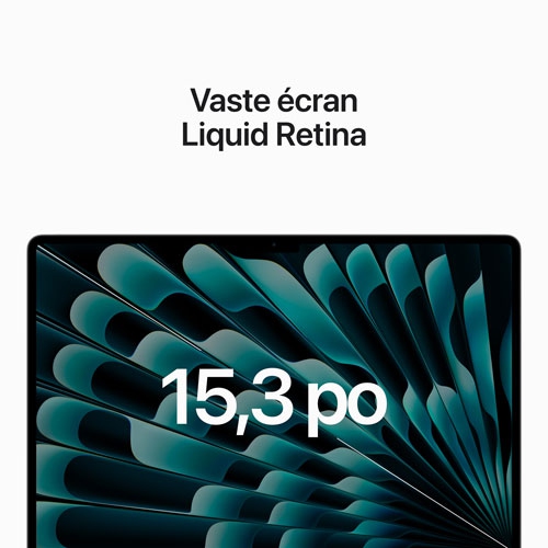 Boîte ouverte - MacBook Air de 15 po + Touch ID Apple - Argenté (puce M2 d'Apple/SSD 512GB Go/RAM 8GB Go) - Anglais