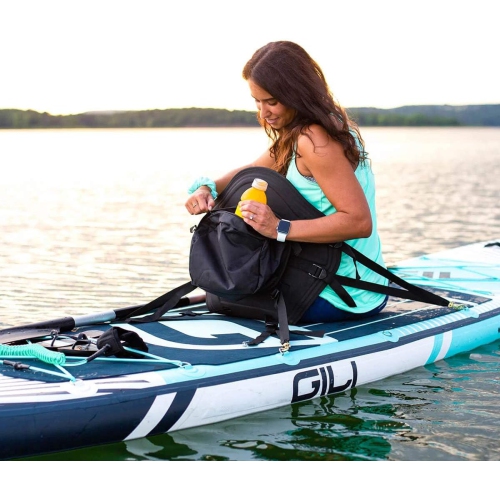 Siège de kayak rembourré WINGOMART pour planche à rame avec sac de rangement, canot, bateau de pêche et coussins réglables de kayak - taille