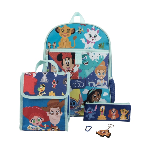 Disney Characters 5 Piece Kids 16" Backpack Set