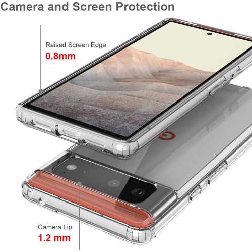 SuperShield Ultra Hybrid Designed for Google Pixel 6 Pro Case [Anti-Yellowing] - Crystal Clear