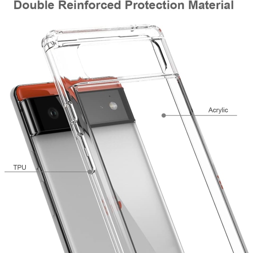 SuperShield Ultra Hybrid Designed for Google Pixel 6 Pro Case [Anti-Yellowing] - Crystal Clear