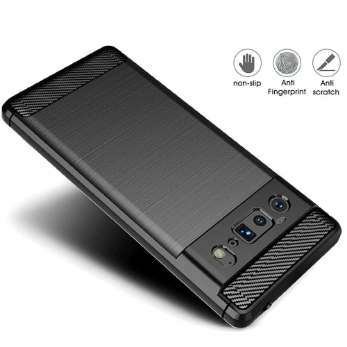 SuperShield Case for Google Pixel 6 Case, with Google Pixel 6 Screen Protector.[3 in 1] Scratch Resistant Carbon Fiber Cover + 9H Tempered Glass