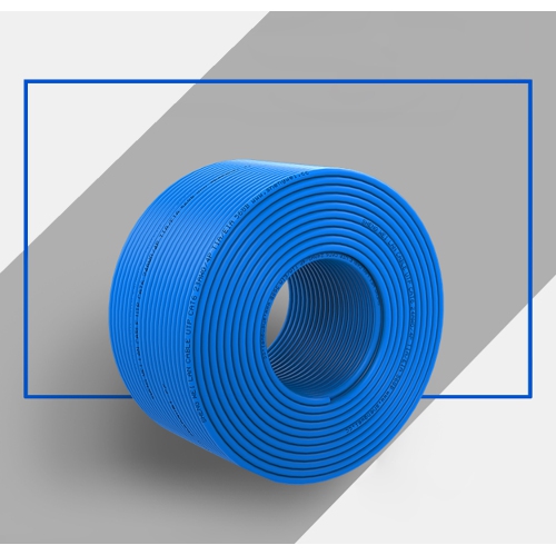 Blue Cat5e 1000ft Bulk Ethernet Cable 24AWG Solid CCA UTP Solid Bulk Cable, in-Wall Rated