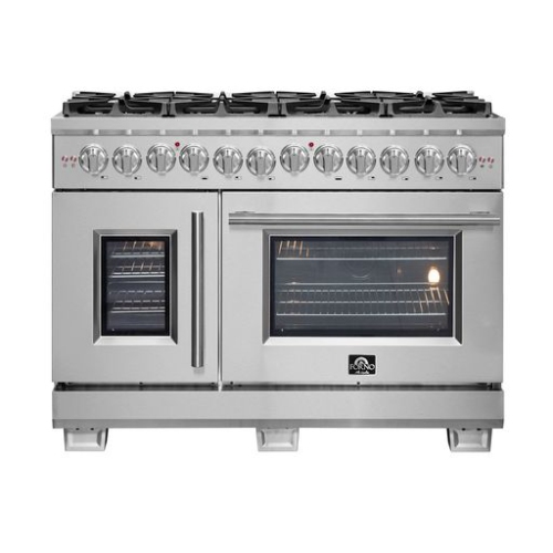 Cuisinière biénergie autonome à deux portes de 48&nbsp;po Capriasca de Forno