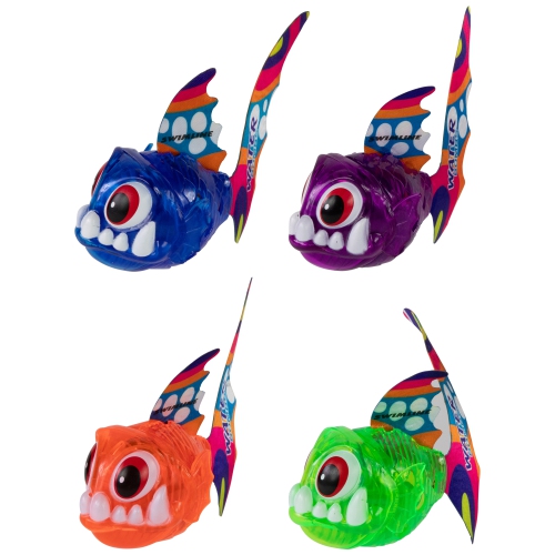 4-Piece Light Up Piranha Fish Dive Toy Set