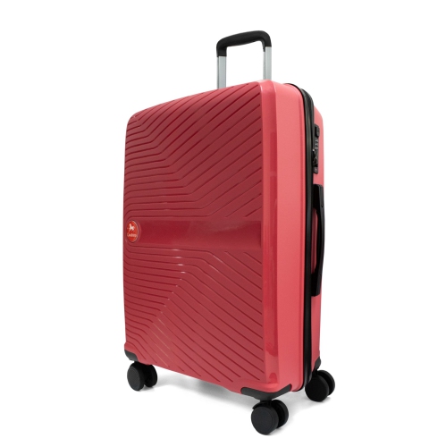 Valise rigide à enregistrer coloré de 24 po de Cavalinho - Corail