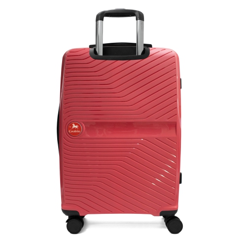 Valise rigide à enregistrer coloré de 24 po de Cavalinho - Corail