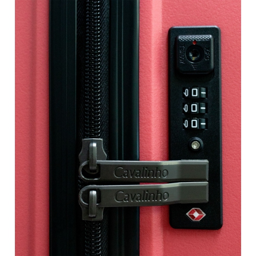 Valise rigide à enregistrer coloré de 24 po de Cavalinho - Corail