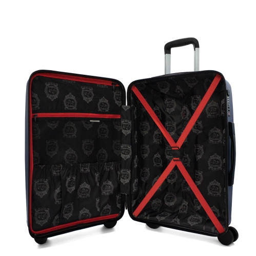 Valise rigide à enregistrer coloré de 24 po Cavalinho - Bleu marine