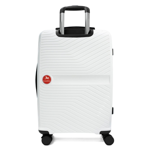 Valise rigide à enregistrer colorée 24 po Cavalinho - Blanc