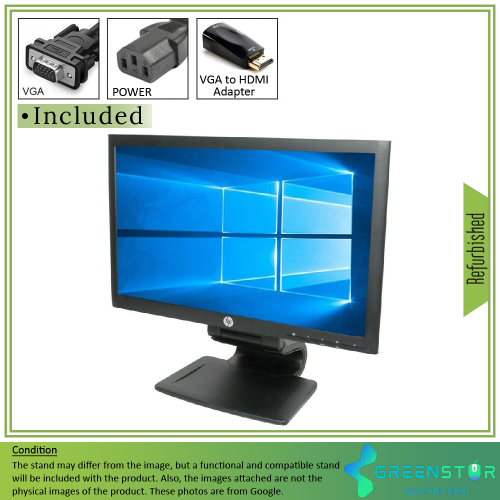 Remis à neuf - moniteur panoramique ACL rétroéclairé DEL HD de LA2006X 20 po série Compaq Advantage de HP - 1600 x 900 - TN