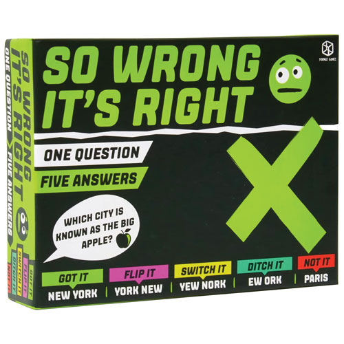 Jeu de cartes So Wrong It's Right - Anglais