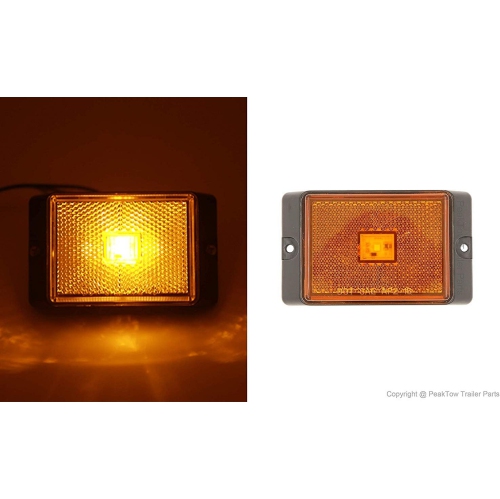 Deluxe 12V LED Submersible Rear Trailer Light Kit for trailers under 80 inches in width