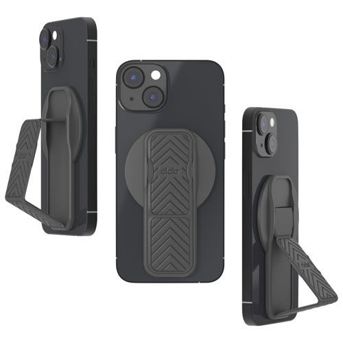 Poignée et support MagSafe de CLCKR pour cellulaire - Flèche grise