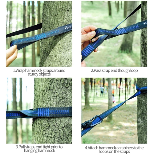 Double Camping Hammock, Lightweight Portable Parachute 500lbs Capacity Hammock for Backpacking, Camping, Travel, Beach, Garden