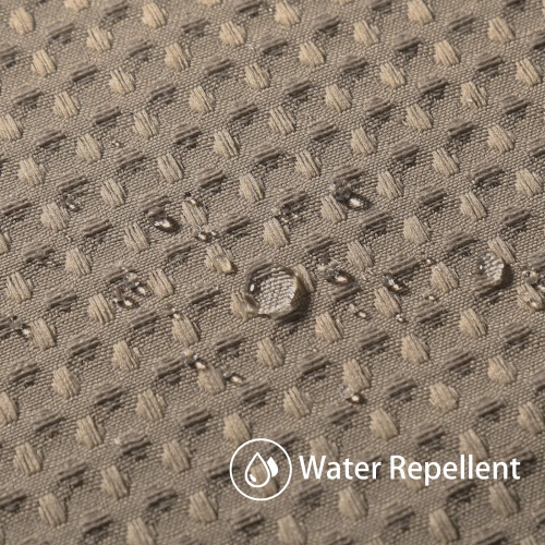 Waffle Weave Shower Curtain with Stainless Steel Hooks - 230 GSM Heavy Duty Fabric Bath Curtains, Hotel Luxury Quality, Water Resistant, Machine