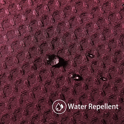 Waffle Weave Shower Curtain with Stainless Steel Hooks - 230 GSM Heavy Duty Fabric Bath Curtains, Hotel Luxury Quality, Water Resistant, Machine