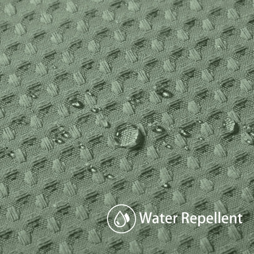 Waffle Weave Shower Curtain with Stainless Steel Hooks - 230 GSM Heavy Duty Fabric Bath Curtains, Hotel Luxury Quality, Water Resistant, Machine