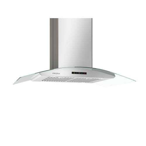 Ancona Elite IGCE636Glass Canopy Island Mount Range Hood