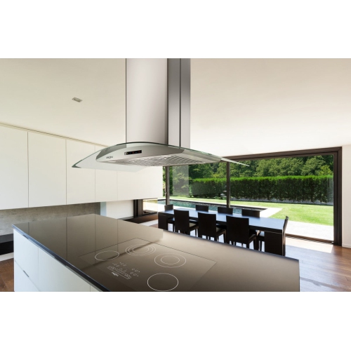 Ancona Elite IGCE636Glass Canopy Island Mount Range Hood