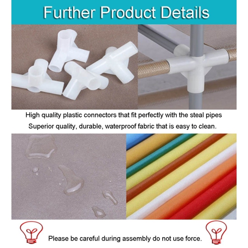 9 Tier Shoe Rack with Dustproof Cover Shoe Shelf Storage Organizer Black