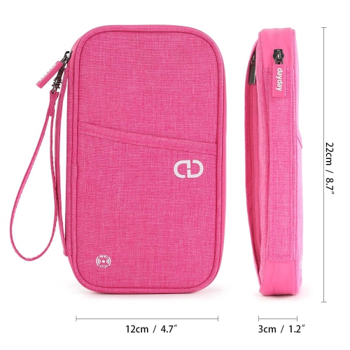 Portefeuille Travel Essentials pour accessoires volants famille porte-passeport étui pochette de rangement avec blocage RFID avion document vacances