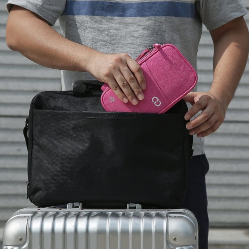 Portefeuille Travel Essentials pour accessoires volants famille porte-passeport étui pochette de rangement avec blocage RFID avion document vacances