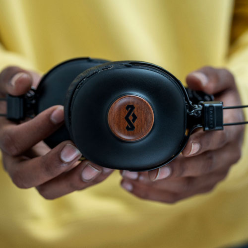House of Marley Positive Vibration Over-Ear Bluetooth Headphones - Black